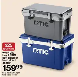 Target RTIC 32-qt. ultra-light hard-sided cooler offer