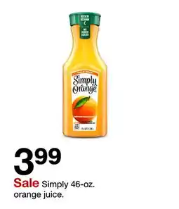 Target Simply 46-oz. orange juice offer