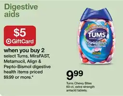 Target Tums Chewy Bites 60-ct. extra-strength antacid tablets offer