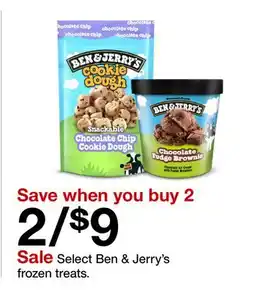 Target Select Ben & Jerry's frozen treats offer