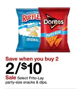 Target Select Frito-Lay party-size snacks & dips offer