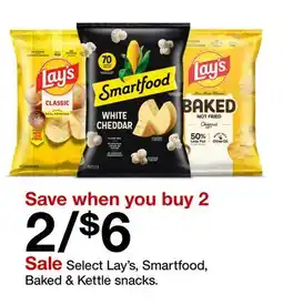 Target Select Lay's, Smartfood, Baked & Kettle snacks offer