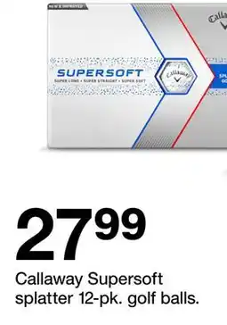 Target Callaway Supersoft splatter 12-pk. golf balls offer