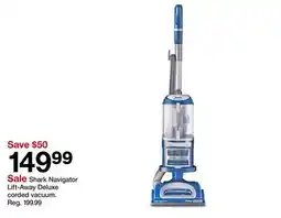 Target Shark Navigator Lift-Away Deluxe corded vacuum offer