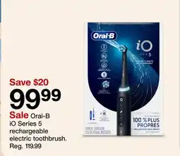 Target Oral-B iO Series 5 rechargeable electric toothbrush offer