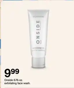 Target Onside 6.76-oz. exfoliating face wash offer