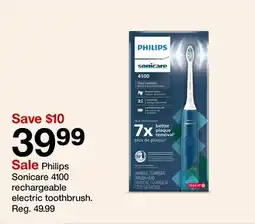 Target Philips Sonicare 4100 rechargeable electric toothbrush offer