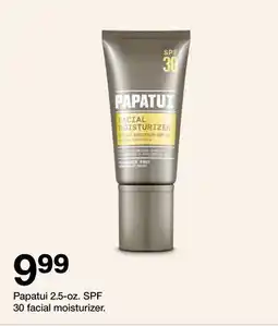 Target Papatui 2.5-oz. SPF 30 facial moisturizer offer