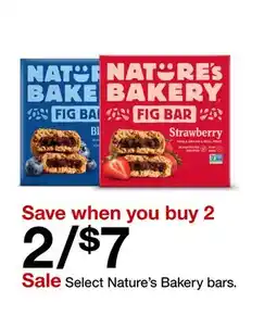 Target Select Nature's Bakery bars offer