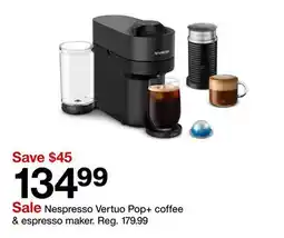 Target Nespresso Vertuo Pop+ coffee & espresso maker offer