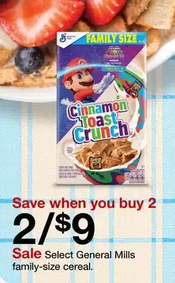Target Select General Mills family-size cereal offer