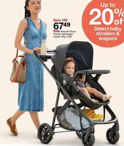 Target Kolcraft Cloud Premier lightweight stroller offer