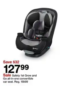 Target Safety 1st Grow and Go all-in-one convertible car seat offer