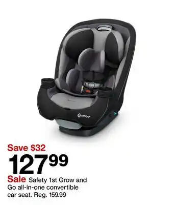 Target Safety 1st Grow and Go all-in-one convertible car seat offer