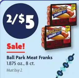 Family Dollar Ball Park Meat Franks offer