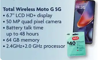 Family Dollar Total Wireless Moto G offer