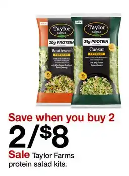 Target Taylor Farms protein salad kits offer