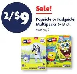 Family Dollar Popsicle or Fudgsicle Multipacks offer