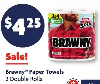 Family Dollar Brawny Paper Towels offer