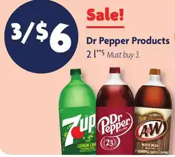 Family Dollar Dr Pepper Products offer