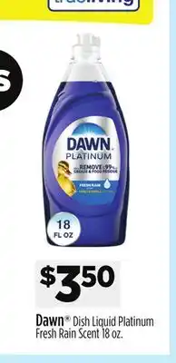 Dollar General Dawn Dish Liquid Platinum Fresh Rain Scent offer