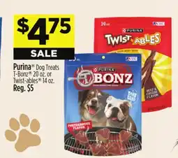 Dollar General Purina Dog Treats T-Bonz or Twist-ables offer