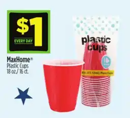 Dollar General MaxHome Plastic Cups offer