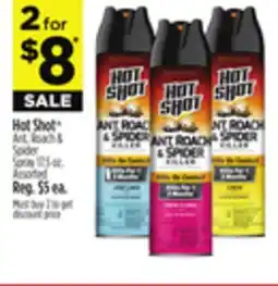 Dollar General Hot Shot Ant, Roach & Spider Spray offer