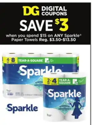 Dollar General Sparkle Paper Towels offer