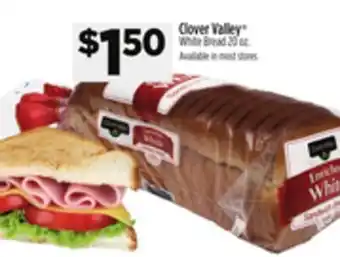 Dollar General Clover Valley White Bread offer