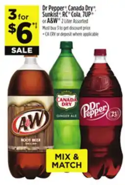 Dollar General Dr Pepper , Canada Dry , Sunkist , RC, Cola, 7UP or A&W offer