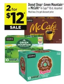 Dollar General Donut Shop Green Mountain or McCafe K-Cups 10 ct offer