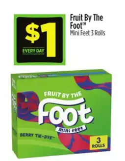 Dollar General Fruit By The Foot Mini Feet 3 Rolls offer