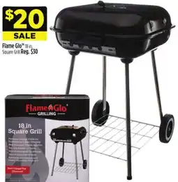 Dollar General Flame Glo 18 in. Square Grill offer