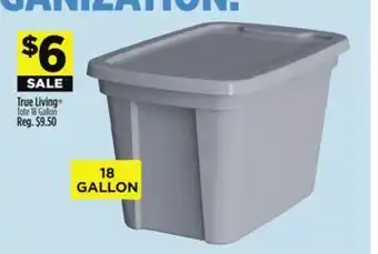 Dollar General True Living Tote 18 Gallon offer