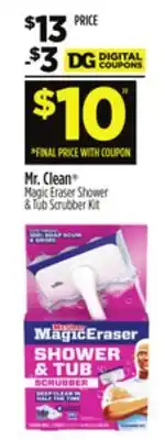 Dollar General Mr. Clean Magic Eraser Shower & Tub Scrubber Kit offer