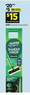 Dollar General Swiffer Deluxe Starter Kit offer