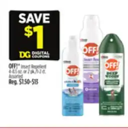 Dollar General OFF! Insect Repellent offer