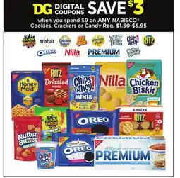 Dollar General ANY NABISCO Cookies, Crackers or Candy offer