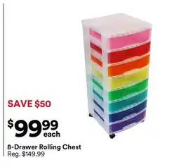 Michaels 8-Drawer Rolling Chest offer