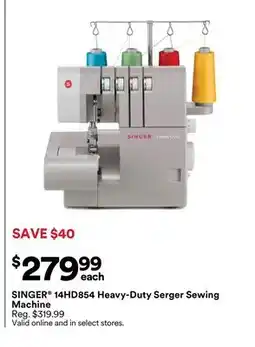 Michaels SInGeR 14HD854 Heavy-Duty Serger Sewing Machine offer