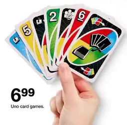 Target Uno card games offer