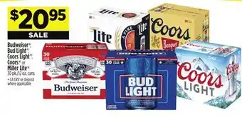 Dollar General Budweiser , Bud Light , CoorsLight , Coors or MillerLite offer