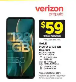 Dollar General MOTO G 128 GB offer