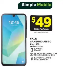 Dollar General SAMSUNG A16 5G offer