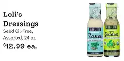 Windmill Farms Loli's Dressings offer
