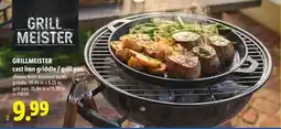 Lidl GRILLMEISTER cast iron griddle / grill pan offer