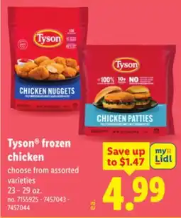 Lidl Tyson frozen chicken offer