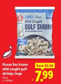 Lidl Ocean Sea frozen wild caught gulf shrimp, large offer