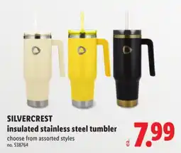 Lidl SILVERCREST insulated stainless steel tumbler offer